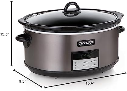 Crock-Pot 8 Quart Programmable Slow Cooker with Auto Warm v1028