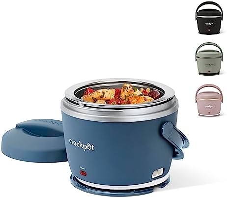 Crock-Pot Electric Lunch Box Food Warmer 20oz – Faded Blue v1022