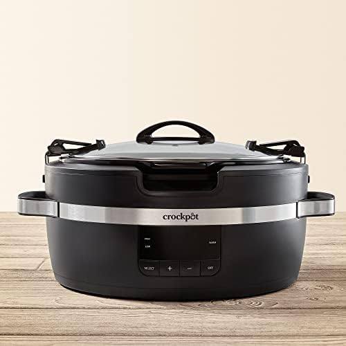 Crock-Pot Thermoshield 6 Quart Slow Cooker with Carry Handles v1012