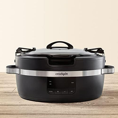 Crock-Pot Thermoshield 6 Quart Slow Cooker with Carry Handles v1012