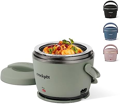Crock-Pot Portable Electric Lunch Box Food Warmer – Green v1021 v1x6