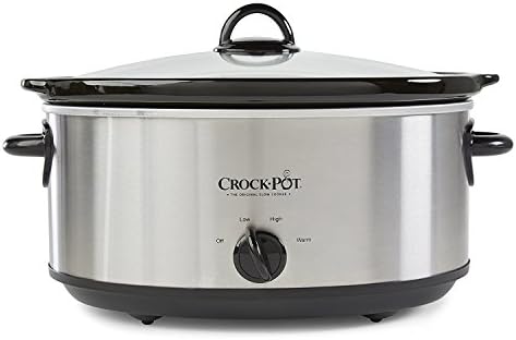 Crock-Pot 7 Quart Oval Manual Slow Cooker – Stainless Steel v1029