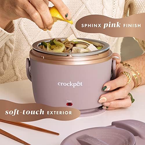 Crock-Pot Electric Lunch Box Food Warmer 20oz – Blush Pink v1018