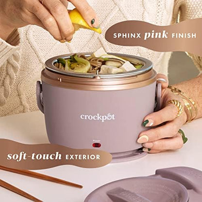 Crock-Pot Electric Lunch Box Food Warmer 20oz – Blush Pink v1018