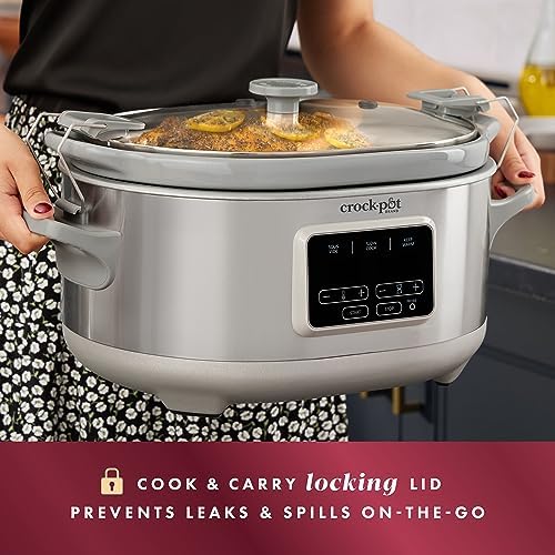 Crock-Pot 7 Quart Programmable Cook & Carry Slow Cooker v1019