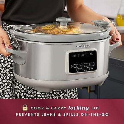 Crock-Pot 7 Quart Programmable Cook & Carry Slow Cooker v1019