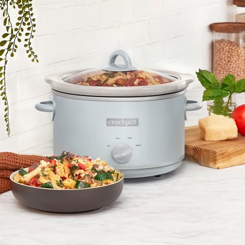 Crock-Pot 4.5 Quart Manual Slow Cooker – Macaroon Blue v1017