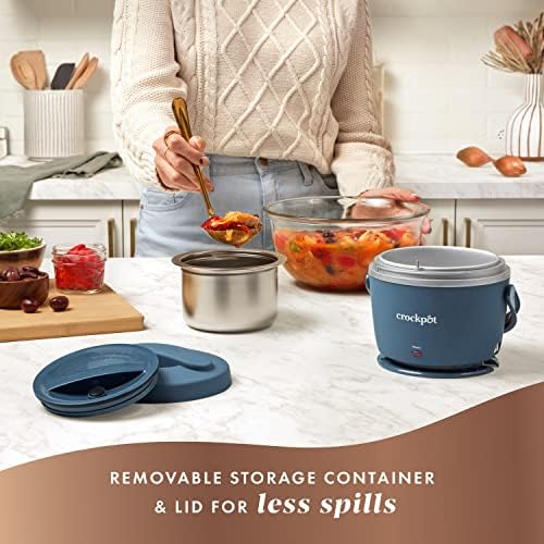 Crock-Pot Electric Lunch Box Food Warmer 20oz – Faded Blue v1022