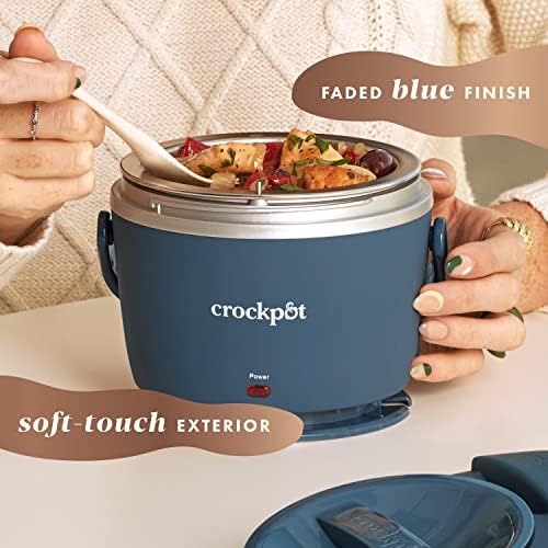 Crock-Pot Electric Lunch Box Food Warmer 20oz – Faded Blue v1022