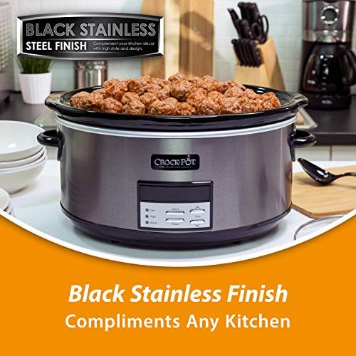 Crock-Pot 8 Quart Programmable Slow Cooker with Auto Warm v1028