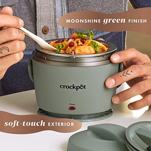 Crock-Pot Portable Electric Lunch Box Food Warmer – Green v1021 v1x6