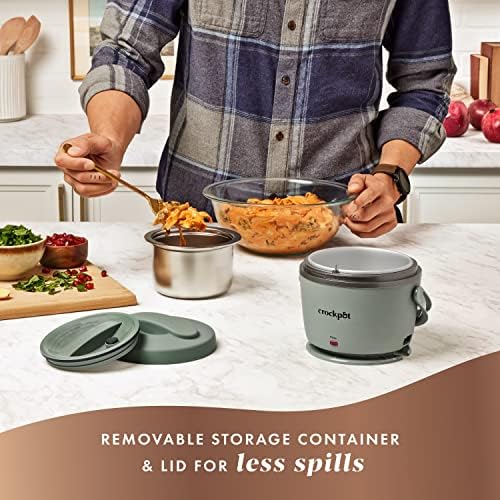 Crock-Pot Portable Electric Lunch Box Food Warmer – Green v1021 v1x6