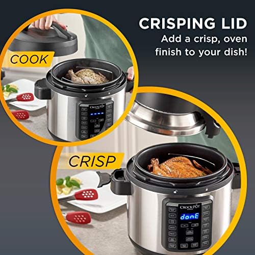 Crock-Pot Express Crisp 8 Quart 10-in-1 Pressure Cooker v1006