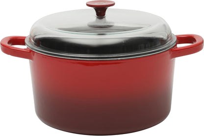 Crock-Pot 3 Quart Enameled Cast Iron Dutch Oven – Aqua v1002 v1x2