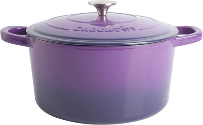 Crock-Pot 3 Quart Enameled Cast Iron Dutch Oven – Aqua v1002 v1x2