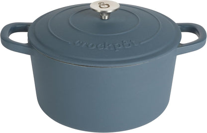 Crock-Pot 3 Quart Enameled Cast Iron Dutch Oven – Aqua v1002 v1x2