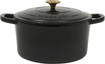 Crock-Pot 3 Quart Enameled Cast Iron Dutch Oven – Aqua v1002