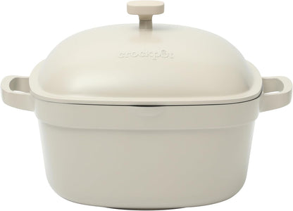Crock-Pot 3 Quart Enameled Cast Iron Dutch Oven – Aqua v1002